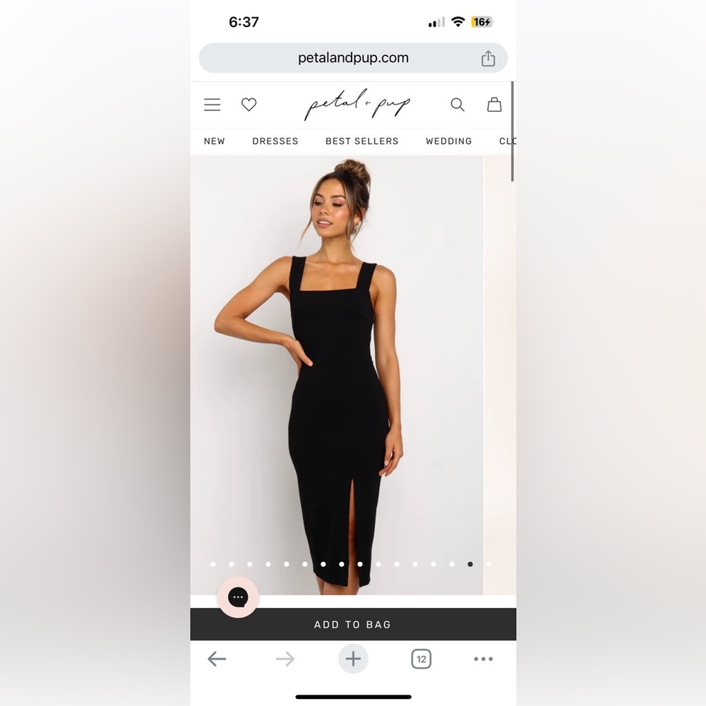 Petal and pup HYATT DRESS - BLACK